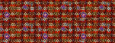 Raster illüstrasyonu. Anti-stres için soyut örnek sayfası. Kahverengi, kırmızı ve bej renklerde.