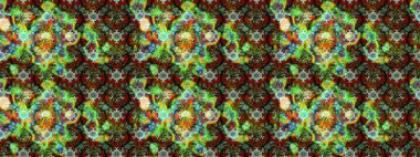 Çiçekli karalama şeklinde Raster çiçek deseni. Yeşil, kahverengi ve gri renkli çiçekler. Nazikçe, güzel çiçek arkaplanı..