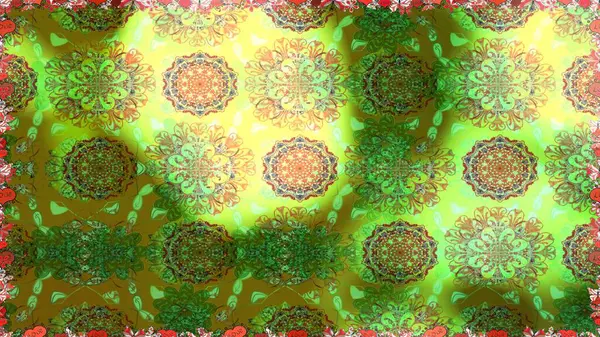 Sevimli çiçek desenli küçük çiçek. Raster resim. Sorunsuz.