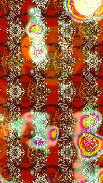 Modaya uygun kumaş deseni. Renkli Yaz Temalı eskiz kalıbı. Sevimli çiçek raster deseni. Düz Çiçek Elementleri Tasarımı.