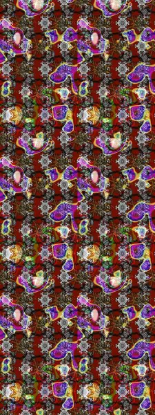 Taslak süsleme izi. Sınır Kızılderili çiçekli paisley patten. Raster Henna tarzı. Etnik Mandala havlusu. Tebrik kartı arkaplanı, boyama kitabı, arkaplan, tekstil için kullanılabilir.