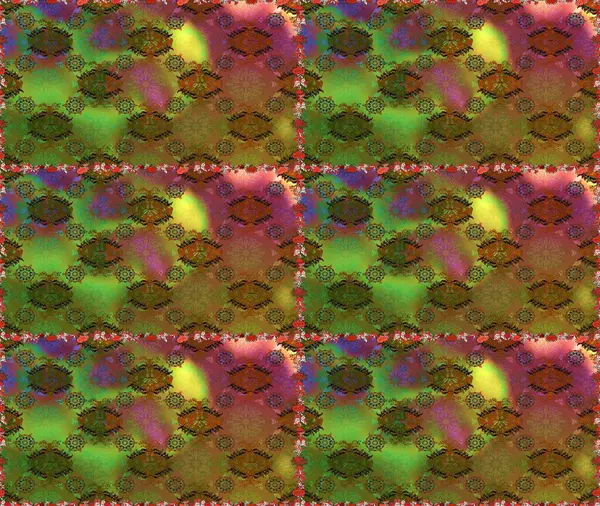 Raster illüstrasyonu. Küçük çiçekli basit, dikişsiz desen. Kahverengi renkte sevimli çiçekler. Moda baskısı, albüm, ambalaj kağıdı, duvar kağıdı için zarif dekoratif süslemeler..