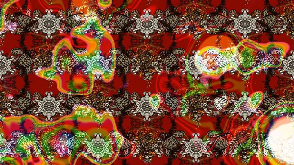 Düz Çiçek Elementleri Tasarımı. Karalama çiçeği. Zentangle soyut çiçekleri. Raster illüstrasyonu. Güzel kumaş deseni. Renkli Bahar Teması çizim şablonu.