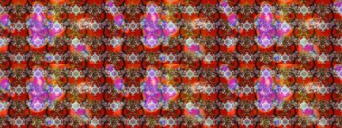 Kahverengi, kırmızı ve nötr renklerde çiçekler. Çiçek desenli eskiz, darbeler, sıçramalar, yaz çiçekleri. Raster illüstrasyonu.