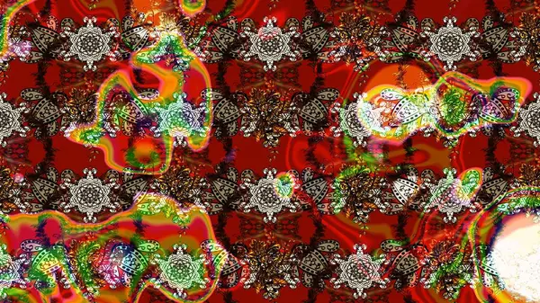 Düz Çiçek Elementleri Tasarımı. Karalama çiçeği. Zentangle soyut çiçekleri. Raster illüstrasyonu. Güzel kumaş deseni. Renkli Bahar Teması çizim şablonu.