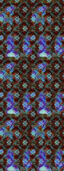 Moda baskıları için zarif bir şablon. Parlak renkli çiçekleri ve mavi, kahverengi ve gri renkte yaprakları olan harika bir çiçek deseni. Halk tarzı. Modern çiçek arkaplanı.