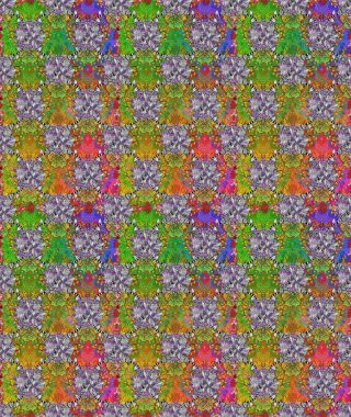 Raster Yumuşak kumaş deseni. Klasik taslak çizimi. Raster çiçek izi. Çiçek yeşili ve gri pürüzsüz desen.