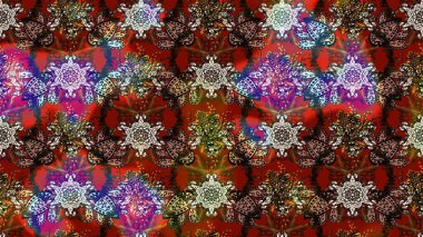 Nazik, sevimli çiçek arkaplanı. Çiçekler kahverengi, kırmızı ve gri renklerde. Raster çiçek desenli ve çiçekli..