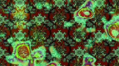 Eskiz arkaplan modeli. Vadinin çiçekleri yeşil, kahverengi ve siyah renklerde. Raster - stok. Suluboya, elle çizilmiş.