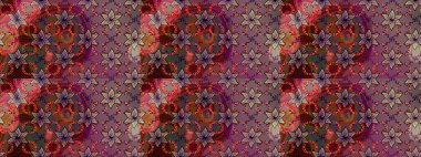 Suluboya, elle çizilmiş. Vadinin çiçekleri kahverengi renklerde. Eskiz arkaplan modeli. Raster - stok.