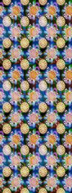 Sevimli çiçek raster deseni. Mavi ve nötr renklerde çiçekler. Düz Çiçek Elementleri Tasarımı. Kusursuz Renksiz Bahar Teması Kusursuz Arkaplan.