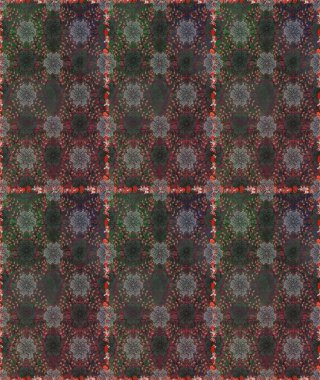 Gri ve kahverengi renklerde bahar çiçekleri. Çiçekli, pürüzsüz bir desen. Raster çiçekleri klasik tarzda çizilmiş. Raster illüstrasyonu.