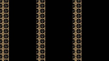 Raster illüstrasyonundaki çiçek desenli çizim. Suluboya tarzında siyah, bej ve kahverengi renkte çiçekler.