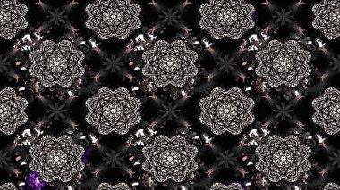 Kızılderili desenli desenli desenli şal deseni. Raster Henna dövme stili. Etnik Mandala süsü. Tekstil, tebrik kartı, boyama kitabı, telefon kılıfı baskısı için kullanılabilir.