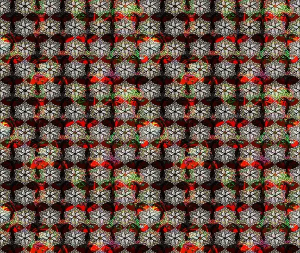 Raster illüstrasyonu. Siyah renklere karalamalı çiçek deseni çiz.