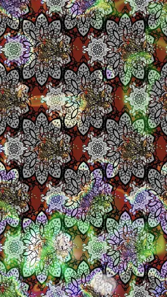 Klasik çiçek desenli. Raster 'ın taze dokusu. Yumuşak pamuk tasarımı. Yumuşak fayans. Paketleme, tekstil, duvar kağıdı için çiçek arkaplanı.