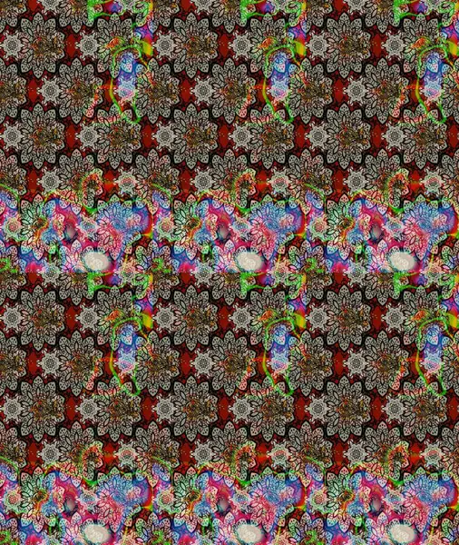 Tarafsız renklerde şirin bir çiçek deseni. Raster Modaya uygun kumaş deseni. Renkli Bahar Teması eskiz kalıbı. Düz Çiçek Elementleri Tasarımı.