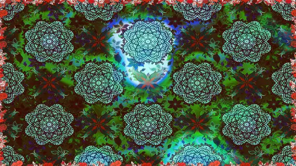 Yeşil ve kahverengi renkli çiçekler. Küçük çiçekte sevimli çiçek deseni var..