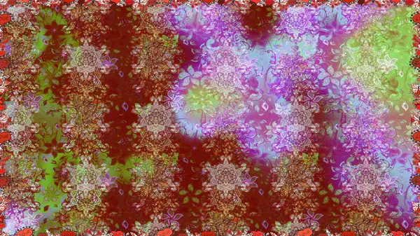 Tarafsız ve kahverengi renkte çiçekler. Çiçekli karalama şeklinde Raster çiçek deseni. Yumuşak, bahar çiçekli arka plan.