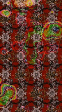 Bahar mevsimi. Raster güzel bir çiçek deseni çizmiş. Tatil havası. Nazik romantik baskı.