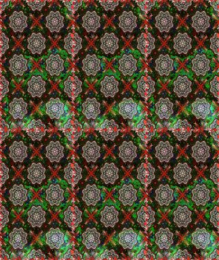 Küçük çiçekteki sevimli çiçek deseni. Gri ve yeşil renkte çiçekler.