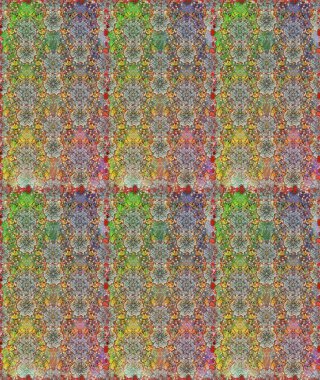 Asya tekstil tarzında. Raster illüstrasyonu. Gri ve nötr renkte çiçekler. Kusursuz çiçek deseni. Raster illüstrasyonu.