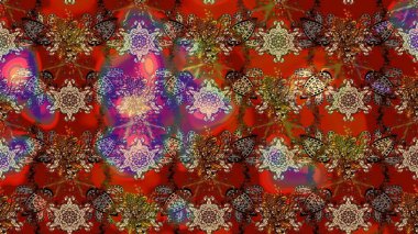 Güzel suluboya yaz çiçekleri deseni..