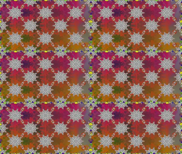 Kahverengi ve gri renklerde parlak çiçekli, soyut, pürüzsüz desen. Küçük çiçekte hoş bir çiçek deseni var. Çiçek elementli zarif raster dokusu..