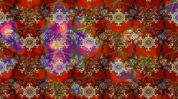 Güzel suluboya yaz çiçekleri deseni..