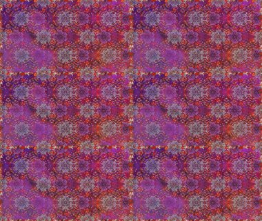 Mor ve kahverengi renkli çiçekler suluboya tarzında. Mor ve kahverengi renkte çiçeklerle kusursuz çiçek deseni.