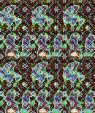 Karalama çiçekleri çizim kalıbı. Raster deseni. Sanat ilham verici, yeşil ve gri renkli çiçekler ve yapraklar. Mavi, yeşil ve gri el çizimi desen.