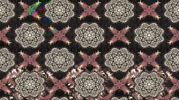 Yatak çarşafları, ceket, paket tasarımı, kumaş ve moda kavramları için tekstil baskısı. Eskiz modeli etnik tasarım. Çiçekleri, deniz kabukları, mandalaları ve suluboya efektleri olan deniz altyapısı.