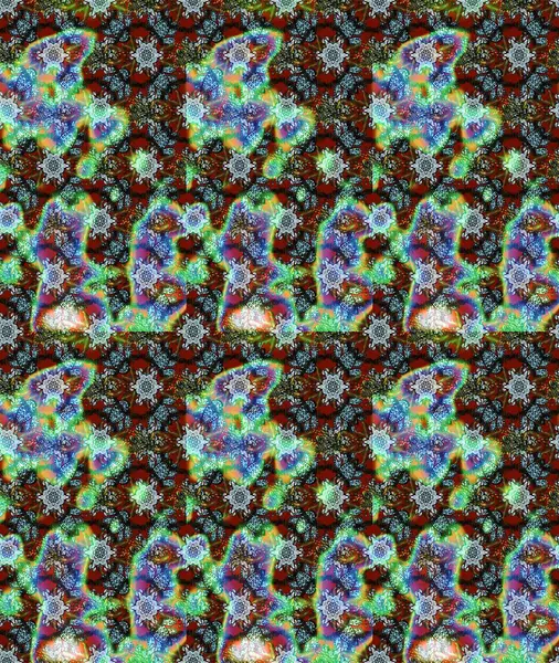 Karalama çiçekleri çizim kalıbı. Raster deseni. Sanat ilham verici, yeşil ve gri renkli çiçekler ve yapraklar. Mavi, yeşil ve gri el çizimi desen.