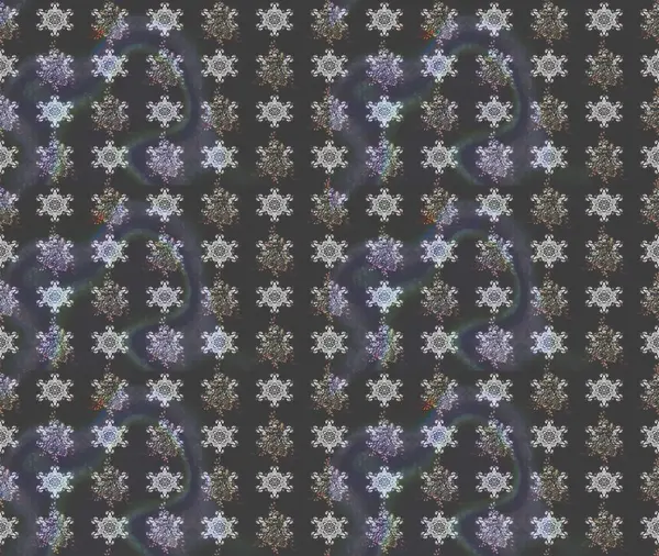 Gri renkli etnik çiçekli zarif eskiz deseni. Asya Tekstil 'inde Raster Çiçek İllüstrasyonu.