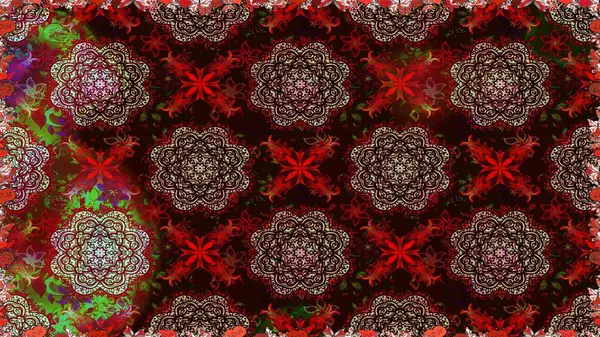 Küçük çiçekte güzel bir desen. Küçük renkli çiçekler. Moda baskıları için zarif bir şablon. Çiçekli bahar çiçekleri. Kusursuz. Motley illüstrasyonu.