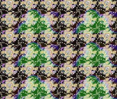 Tarafsız renklerde çiçekler. Tropik çiçek desenleri. Raster illüstrasyonu.