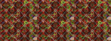 Raster. Zarif, parlak ve eskiz kahverengi, kırmızı ve gri çiçek desenli tasarım. Sabıka baskıları, bebek kıyafetleri, duvar kâğıtları, paket kutuları vb..