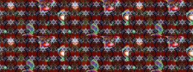 Süslü kumaş deseni. Raster deseni. Çiçekli çiçek deseni, suluboya..