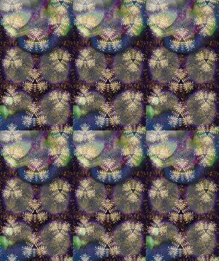 Eskiz geçmişi. Eski usul. Raster illüstrasyonu. Miles Fleur, süslü püslü bir süs. Tomurcukları papatya çiçekleri olan sevimli bir çiçek deseni. Kumaş, tekstil ve duvar kağıdı baskısı için..