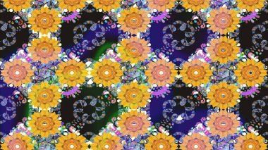 Raster Henna dövme stili. Kızılderili desenli desenli desenli şal deseni. Tekstil, tebrik kartı, boyama kitabı, telefon kılıfı baskısı için kullanılabilir. Etnik Mandala süsü.