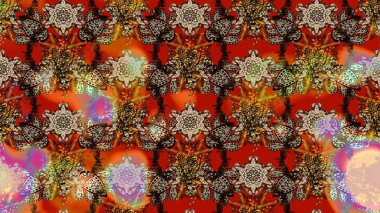 Karalama elementleri. Çizim çiçek deseni duvar kağıdı, web sitesi arka planı, ambalaj kağıdı, davetiye, broşür, afiş veya web sitesi için kullanılabilir. El çizimi Raster illüstrasyonu.