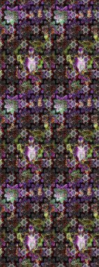 Güzel karalamalı çiçek desenli çizim. Raster illüstrasyonu. Küçük çiçekteki sevimli çiçek deseni. Güzel kumaş deseni.