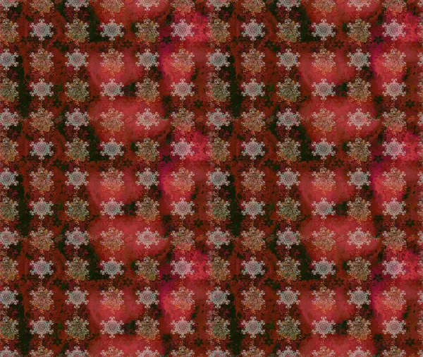 Raster illüstrasyonu. Anti-stres için soyut örnek sayfası. Kahverengi ve kırmızı renklerde.