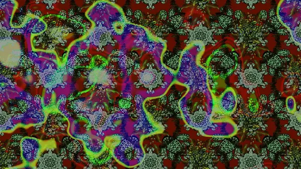 Çiçekleri, deniz kabukları, mandalaları ve suluboya efektleriyle donanma geçmişi. Yatak çarşafları, ceket, paket tasarımı, kumaş ve moda kavramları için tekstil baskısı. Çizim kalıbı etnik tasarım.