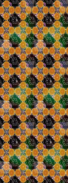 Hint çiçek liyada madalyon deseni. Etnik Mandala süsü. Tekstil, tebrik kartı, boyama kitabı, telefon kılıfı baskı için kullanılabilir. Raster Kına dövme tarzı.