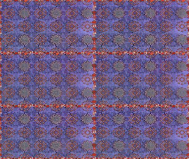 Bahar çiçekli, dikişsiz, sevimli çiçek deseni. Güzel kumaş deseni. Raster illüstrasyonu.