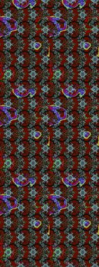 Sınır Kızılderili çiçekli paisley patten. Tebrik kartı geçmişi, boyama kitabı, arkaplan ve tekstil için kullanılabilir. Taslak süsleme izi. Etnik Mandala havlusu. Raster Henna tarzı.