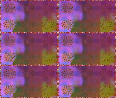 Raster illüstrasyonu. Sevimli, pürüzsüz desenli, küçük çiçekli, klasik tarzda. Kumaş, duvar kağıdı ve kağıt üzerine baskı yapmak için gelişen arka plan. Moda arka planında parlak buketler.