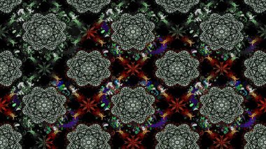 Güzel kumaş deseni. Doodle çiçekler ve dalları, otlar ve çiçekler. Raster Illustration. El çizilmiş.