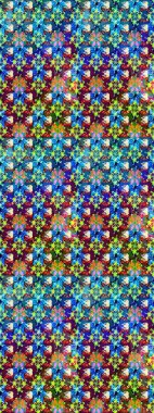 Küçük çiçekte güzel bir çiçek deseni var. Raster deseni. Çiçekli çiçek deseni, suluboya..